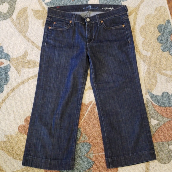 7 for all mankind Dojo crop jeans womens size 28 - Picture 5 of 7